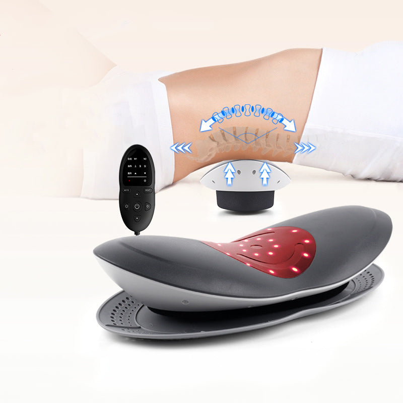 Waist Massager Lumbar Traction Inflatable Hot Compress Back Cervical Stretcher Massage Air Pressure Reduce Relief Pain - Elevate