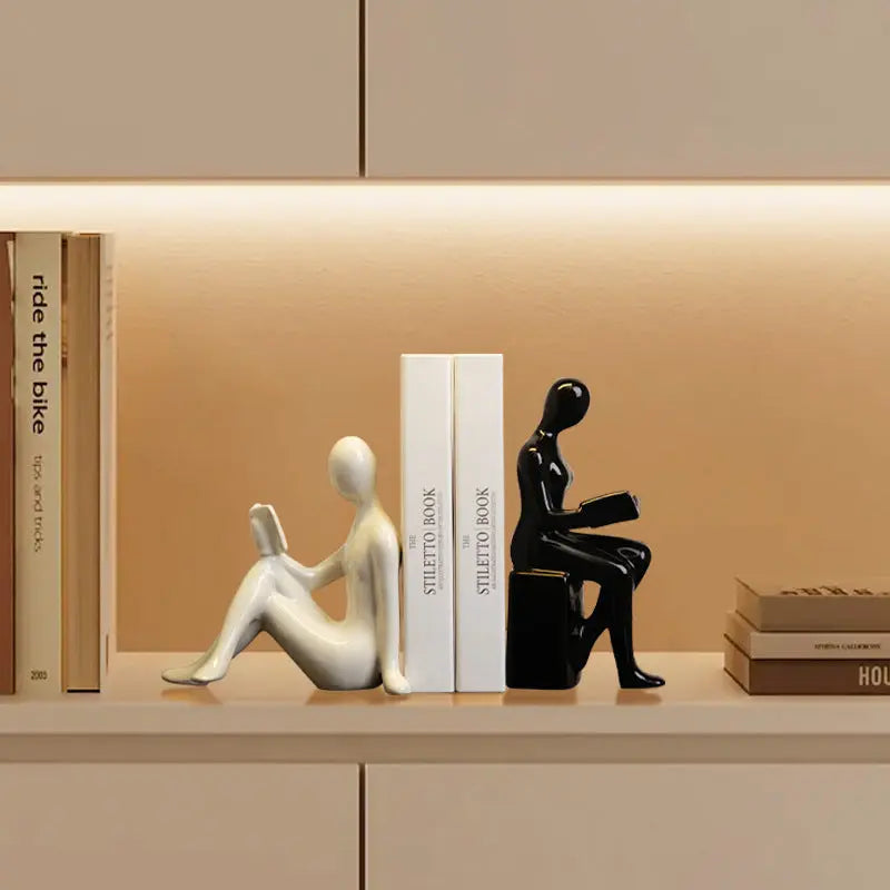 Modern bookends character ornaments home decor living room TV decorations eprolo