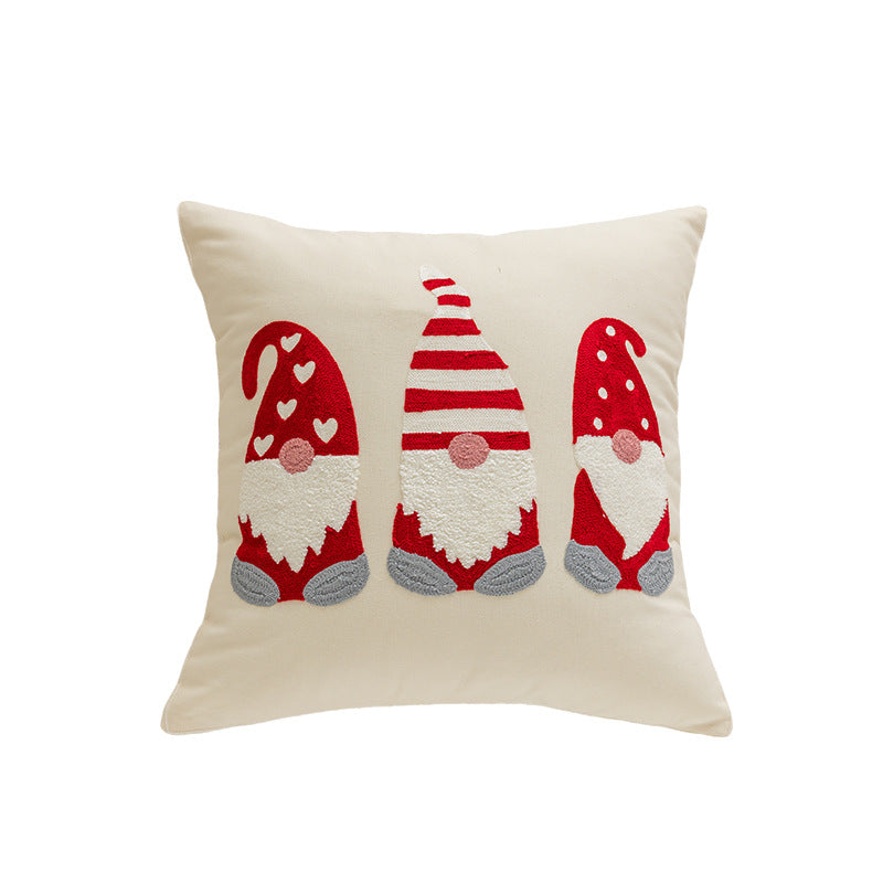Christmas themed embroidered pillows home decor living room sofas pillows holiday home decor - Elevate