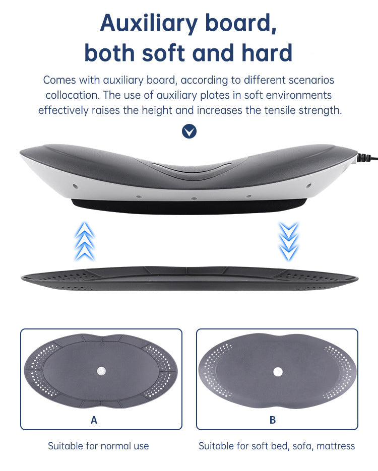 Waist Massager Lumbar Traction Inflatable Hot Compress Back Cervical Stretcher Massage Air Pressure Reduce Relief Pain - Elevate