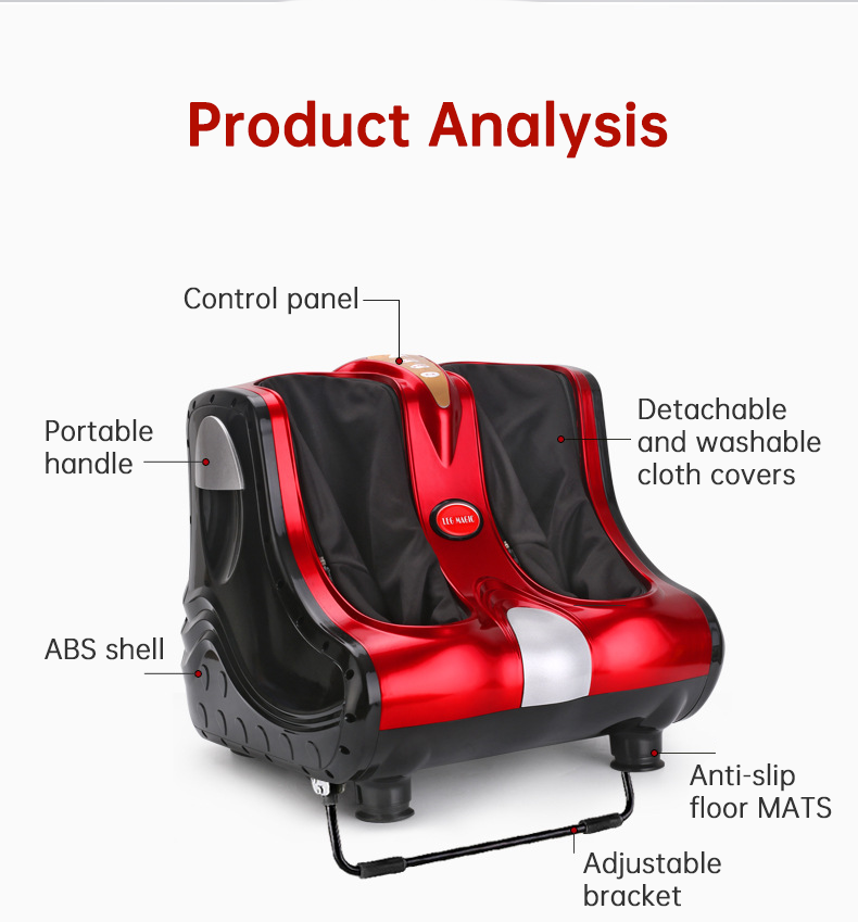 Full-Coverage Heating Smart Massager for Foot and Leg Therapy: Acupoint Massaging Device for Foot, Leg, and Sole Wellness - Elevate