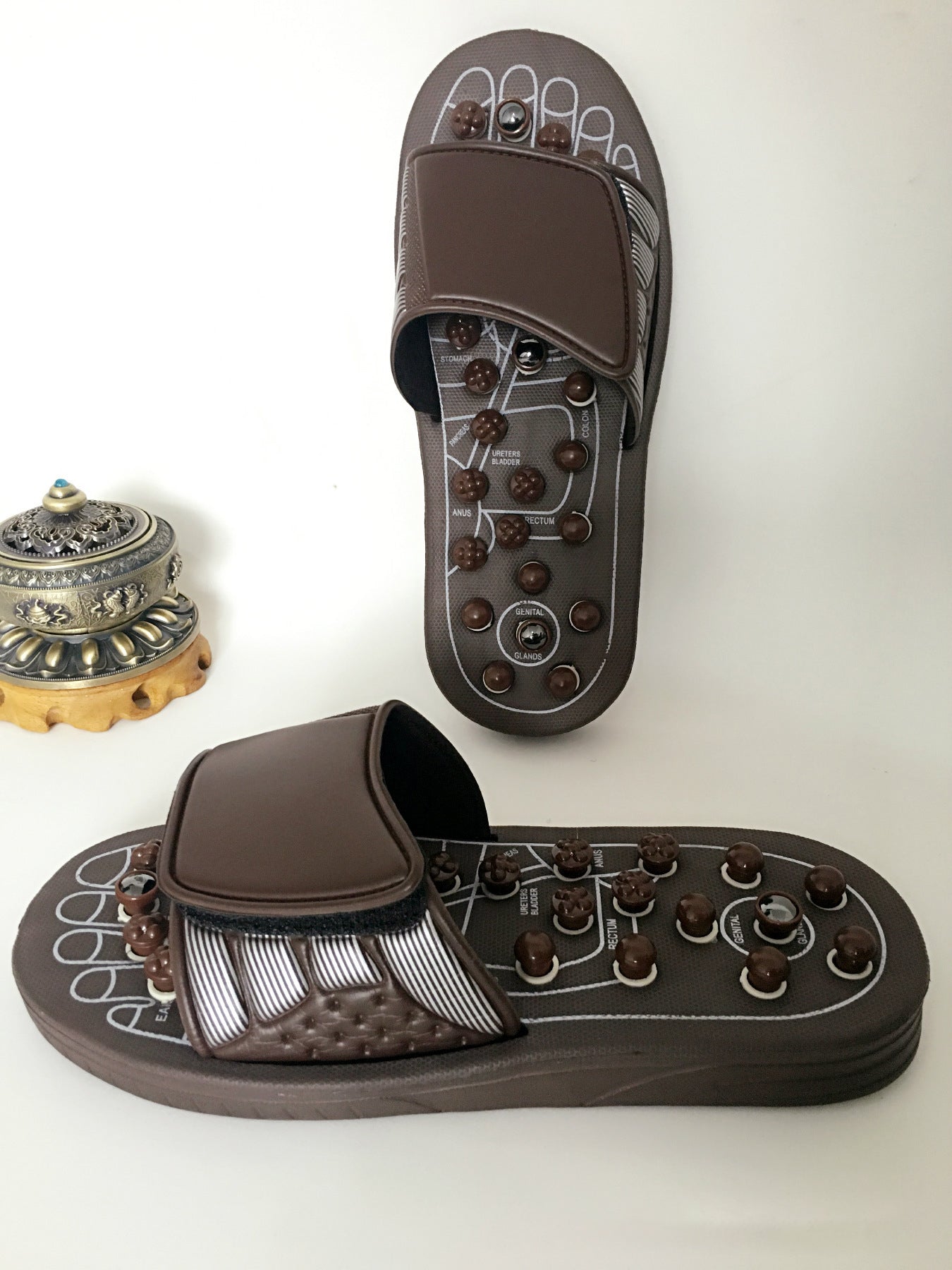 Massage Slippers, Elastic Foot Therapy, Health Spring, Rotating Massage Shoes, Magnetic Therapy, Foot Acupoint Health Massage - Elevate