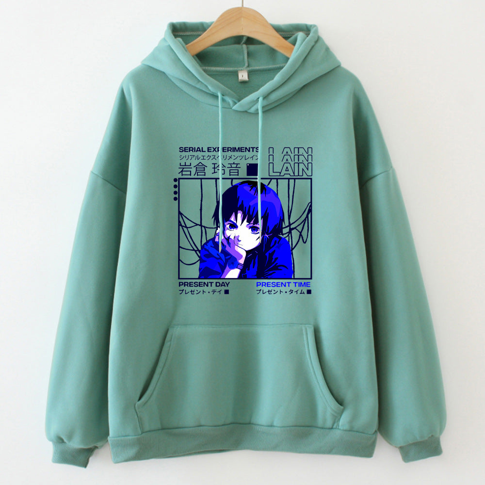 Printed Loose Hoodie Sweatshirt Wear - Elevate