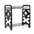 2 Layers Stainless Steel Dish Storage Rack Kitchen Storage Holder Dish Bowl Drain Rack - Elevate