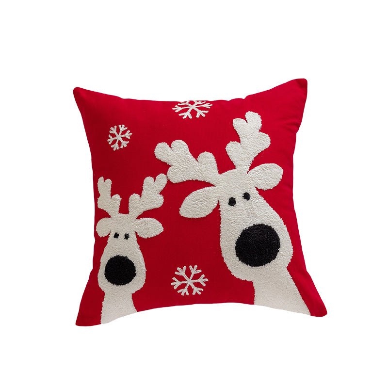 Christmas themed embroidered pillows home decor living room sofas pillows holiday home decor - Elevate