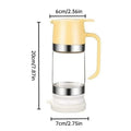 300ml Durable Glass Honey Dispenser with Handle, Transparent, Drip-Proof Press Pump for Bread, Honey Pot - Elevate