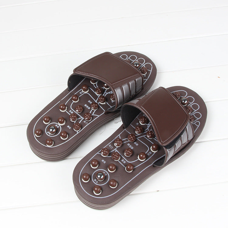 Massage Slippers, Elastic Foot Therapy, Health Spring, Rotating Massage Shoes, Magnetic Therapy, Foot Acupoint Health Massage - Elevate