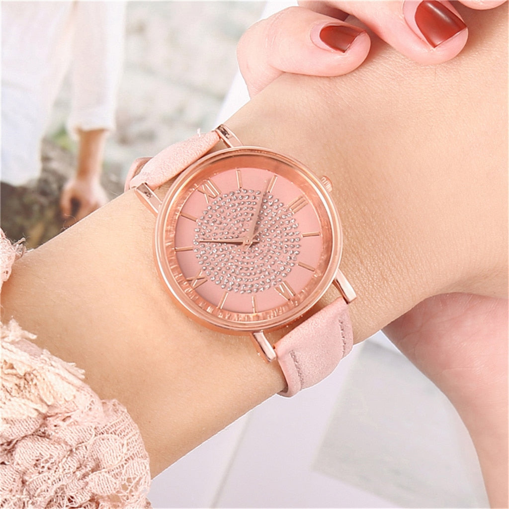 Luxury Watches Quartz  Watch Stainless Steel Dial Casual Bracele Watch - Elevate