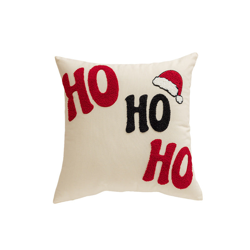 Christmas themed embroidered pillows home decor living room sofas pillows holiday home decor - Elevate