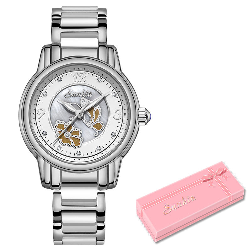 Lige High Quality Ceramic Watch Ladies Watch Exquisite Waterproof Watch - Elevate
