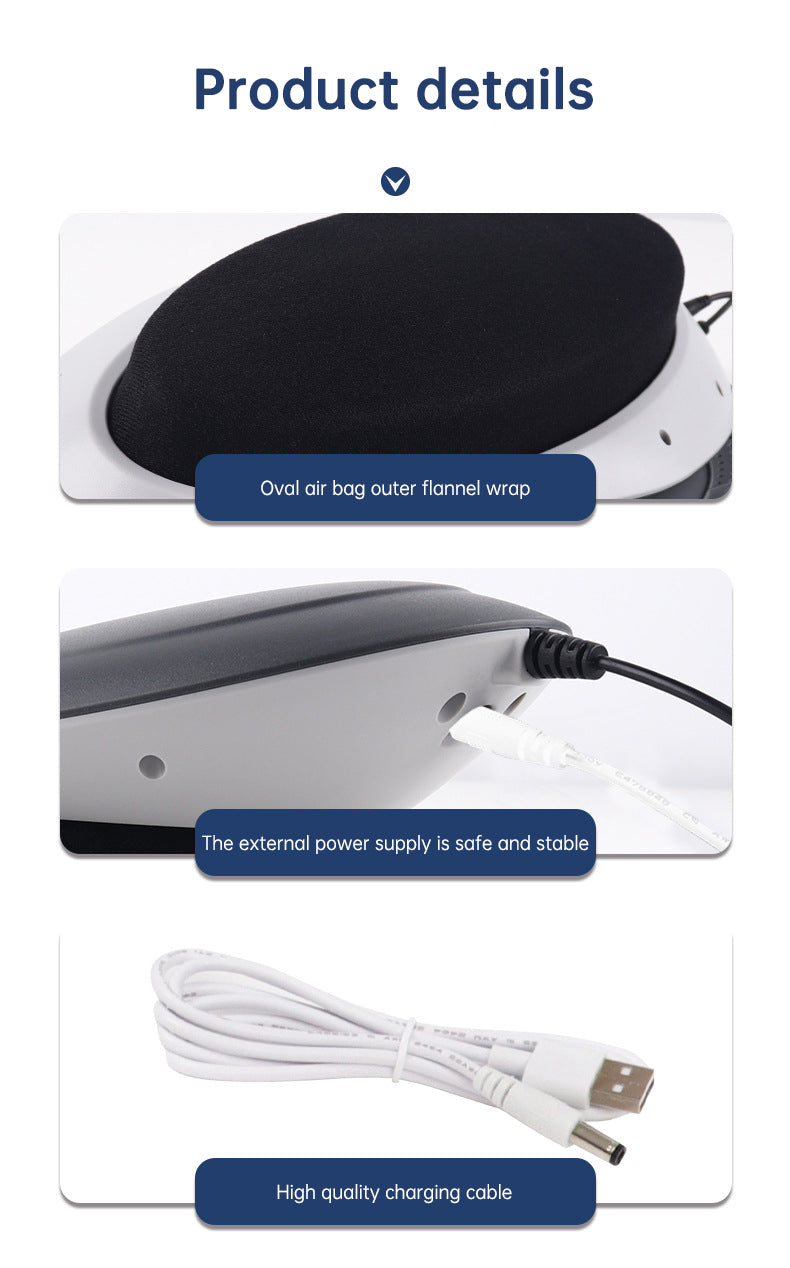 Waist Massager Lumbar Traction Inflatable Hot Compress Back Cervical Stretcher Massage Air Pressure Reduce Relief Pain - Elevate