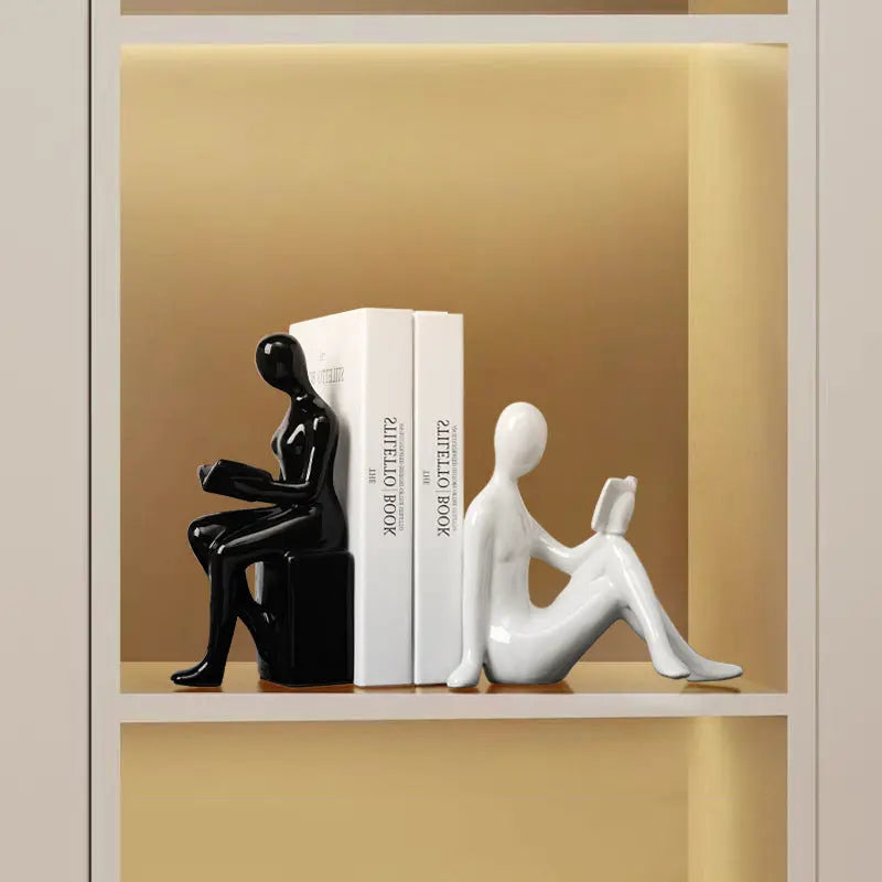 Modern bookends character ornaments home decor living room TV decorations eprolo