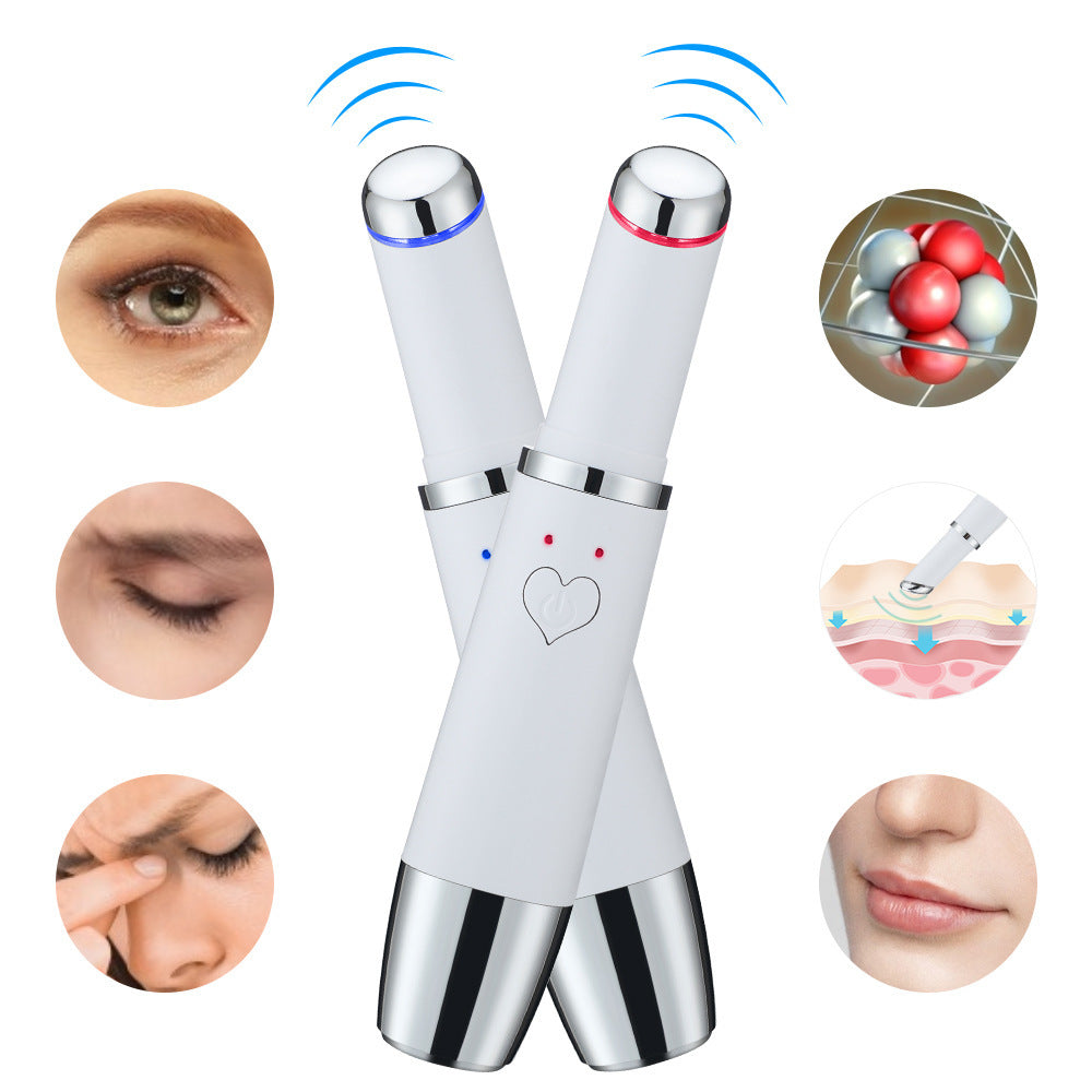 Red And Blue Eye Beauty Instrument Home Eye Beauty Instrument Heating Eye Massager Vibration Imported Beauty Instrument - Elevate